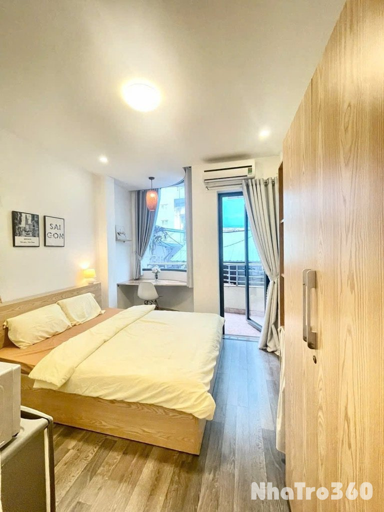 Studio full nội thất ban công Lê Lai quận 1