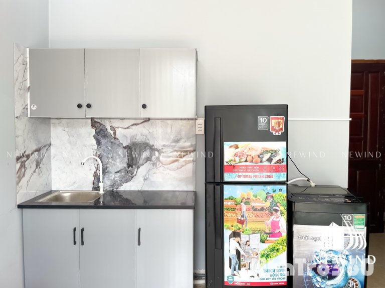 Studio ban công full nội thất gần Lotte Mart , ĐH Tôn Đức Thắng