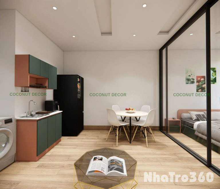 STUDIO TÁCH BẾP ĐẦY ĐỦ TIỆN NGHI TẠI Q4