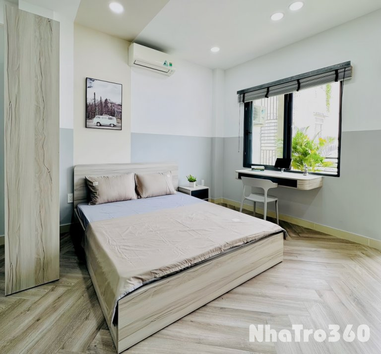 Cho thuê Căn hộ studio siêu rộng có Bancol đón gio