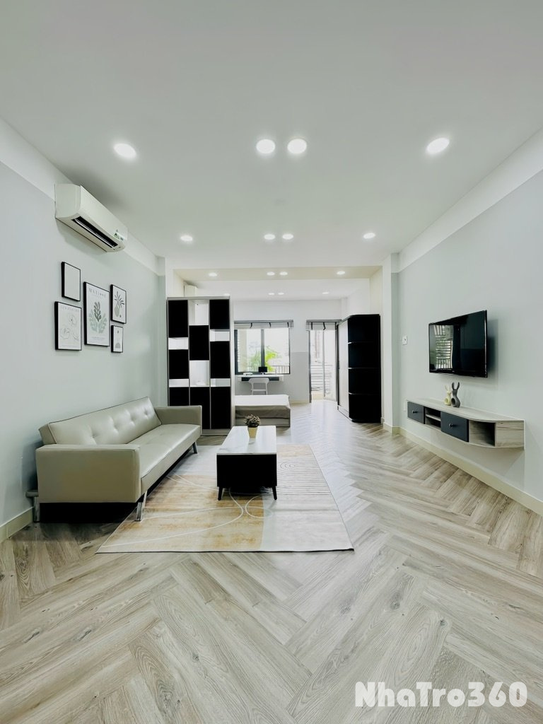 Cho thuê Căn hộ studio siêu rộng có Bancol đón gio