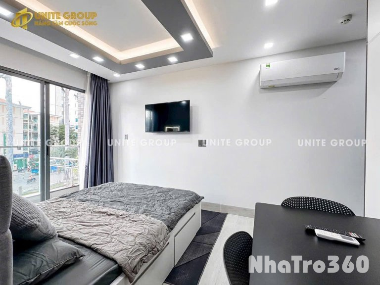 Cho thuê căn studio bancon full nội thất quận 1