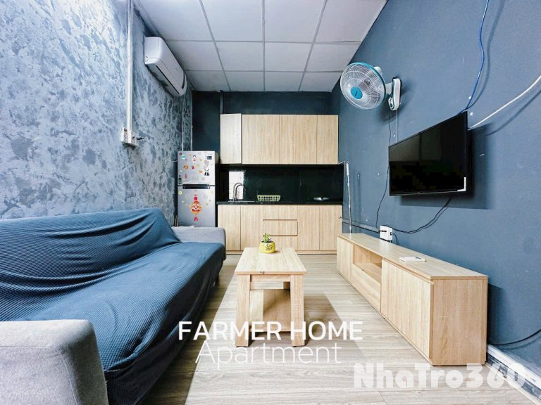 Căn hộ 1PN tách bếp full nội thất cửa sổ to ở liền được