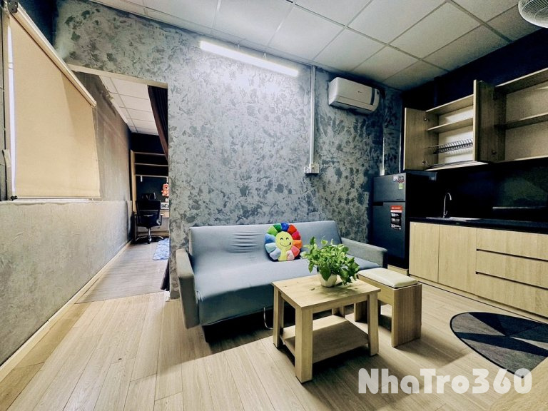 Căn hộ 1pn tách bếp view kính ngắm máy bay Tân Bìn