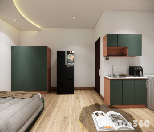 Cho thuê căn hộ DV Q4 tách bếp gần ĐH NTT, UFM