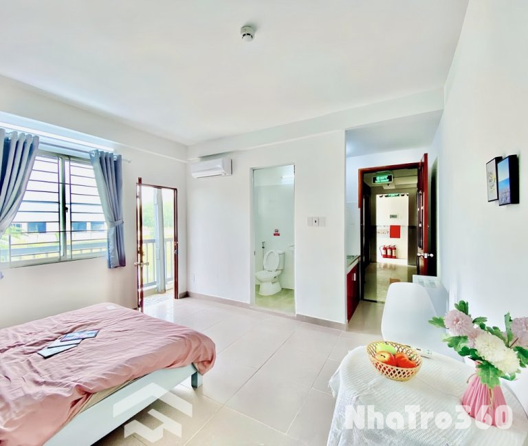 Cho thuê căn hộ Studio tách bếpp có ban công rộng