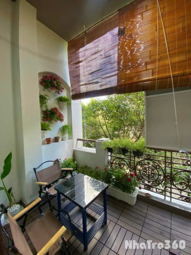 Căn hộ studio tách bếp 45m2 có ban công mặt tiền