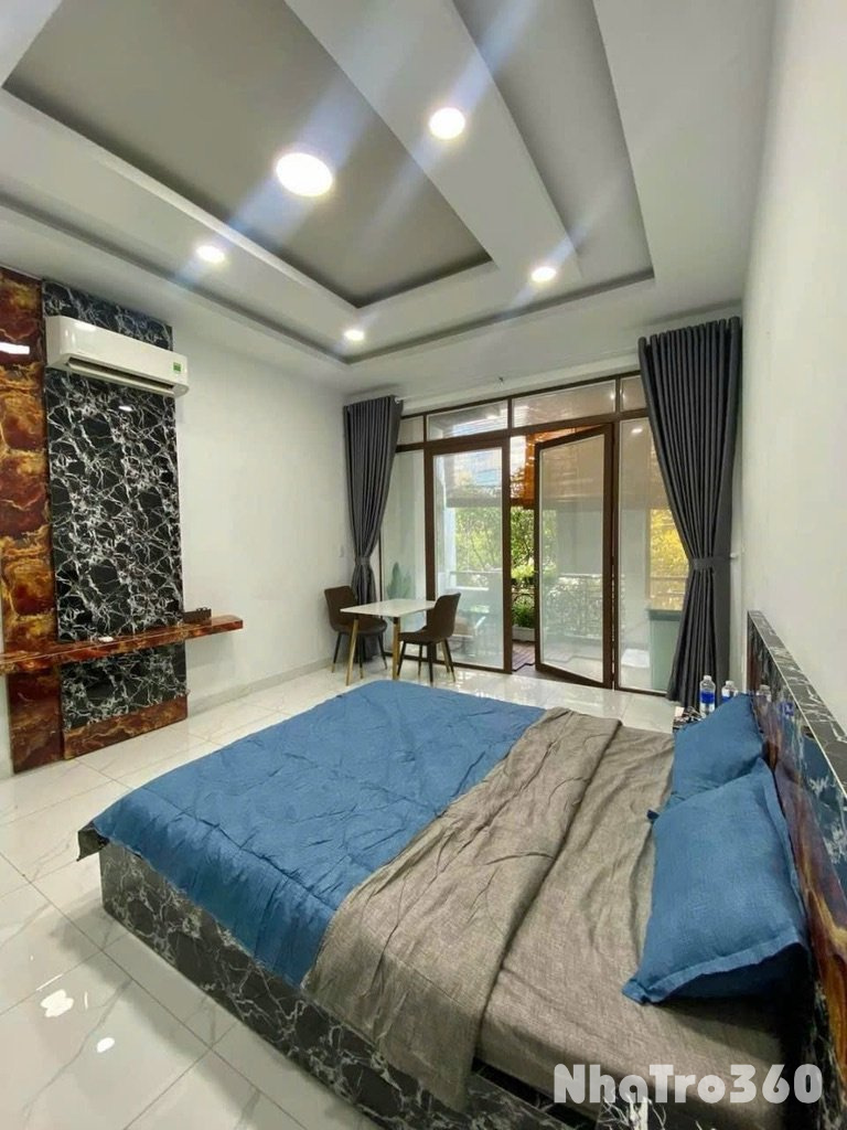 Căn hộ studio tách bếp 45m2 có ban công mặt tiền
