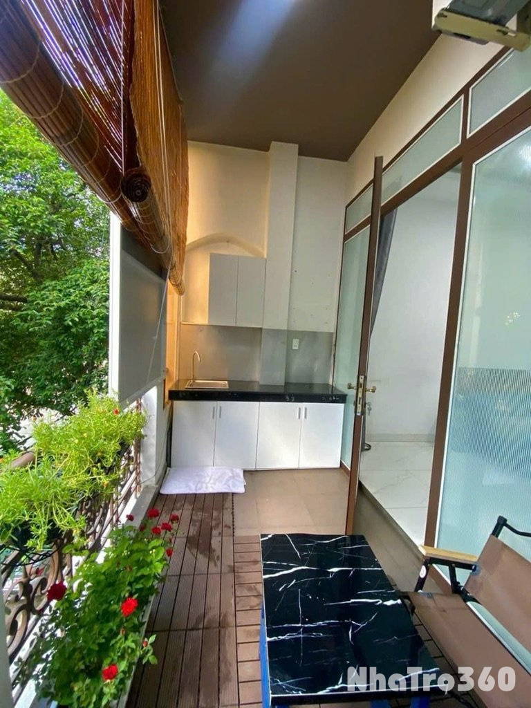 Căn hộ studio tách bếp 45m2 có ban công mặt tiền