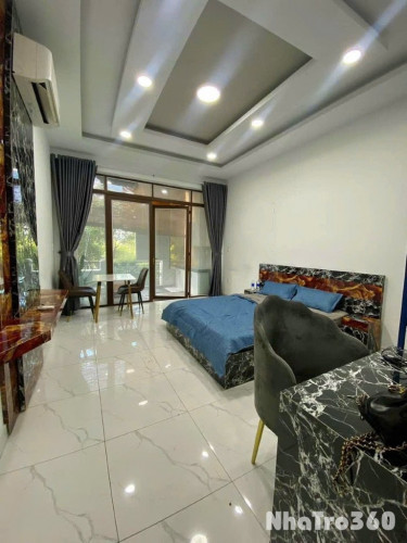 Căn hộ studio tách bếp 45m2 có ban công mặt tiền