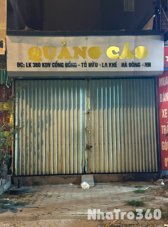 CHÍNH CHỦ CHO THUÊ MẶT BẰNG 1 TẦNG TẠI PHỐ NGUYỄN THANH BÌNH - LA KHÊ - HÀ ĐÔNG - HÀ NỘI