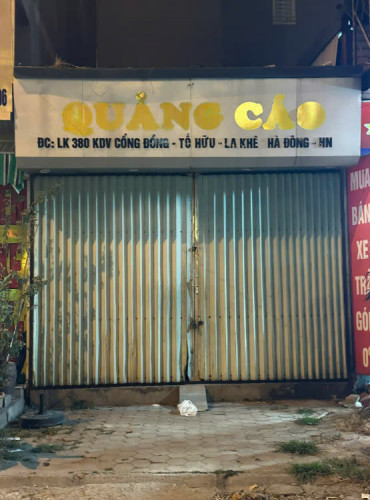 CHÍNH CHỦ CHO THUÊ MẶT BẰNG 1 TẦNG TẠI PHỐ NGUYỄN THANH BÌNH - LA KHÊ - HÀ ĐÔNG - HÀ NỘI
