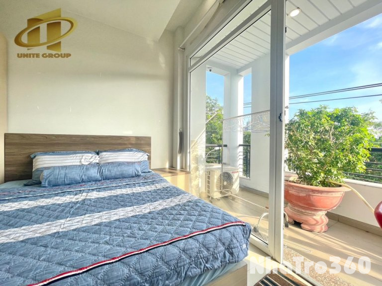 1PN riêng, máy giặt riêng, ban công, giáp quận 1