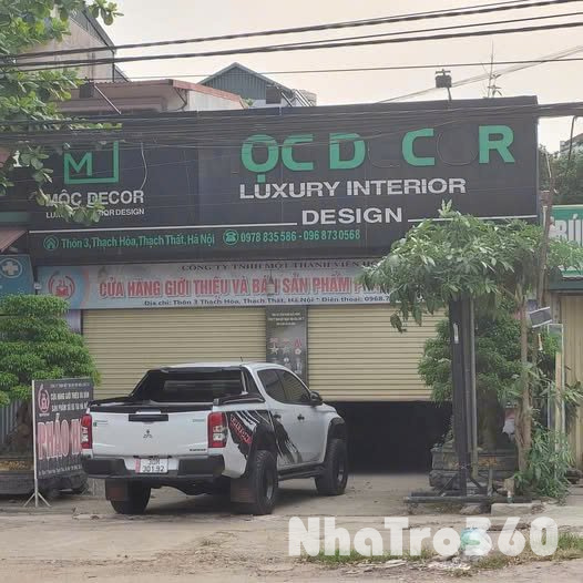 CHO THUÊ CỬA HÀNG VỊ TRÍ ĐẮC ĐỊA TẠI THẠCH HÒA, THẠCH THẤT, HÀ NỘI