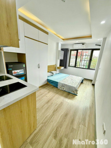 (Cực Hiếm) Căn hộ Studio 25m2 cao cấp mới khai trương đường Bưởi - Ở được 3 người - Máy giặt riêng