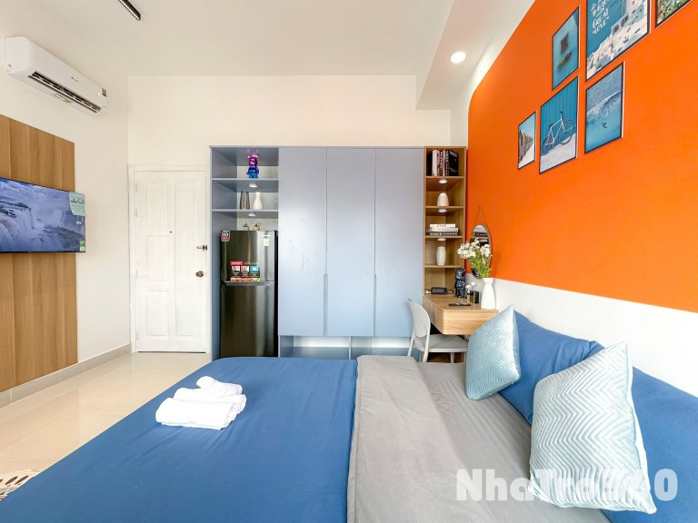 CHO THUÊ CĂN HỘ BAN CÔNG FULL NỘI THẤT QUẬN 8 GẦN CẦU NGUYỄN VĂN CỪ