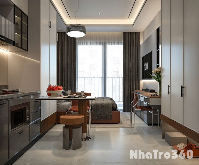 CHO THUÊ CĂN HỘ STUDIO BAN CÔNG – FULL NỘI THẤT CAO CẤP – QUẬN 8 Mới 100%