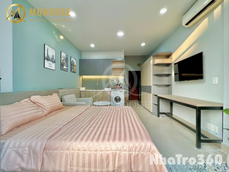 Cho thuê căn hộ Q1, đường Võ Văn Kiệt, ban công, máy giặt riêng