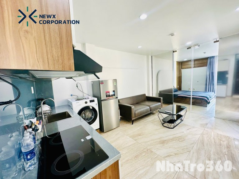 Cho thuê căn hộ 1PN, Q1, đường Võ Văn Kiệt, ban công, máy giặt riêng