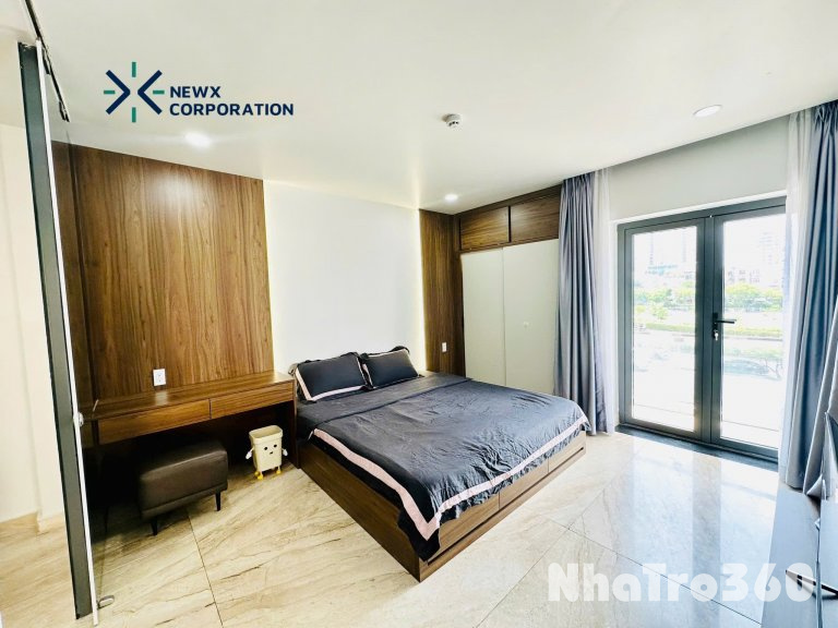 Cho thuê căn hộ 1PN, Q1, đường Võ Văn Kiệt, ban công, máy giặt riêng