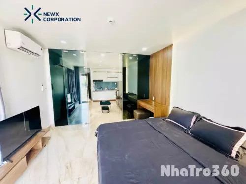 Cho thuê căn hộ 1PN, Q1, đường Võ Văn Kiệt, ban công, máy giặt riêng