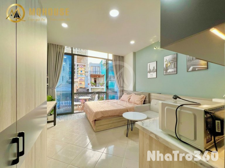 Cho thuê căn hộ Q1, đường Võ Văn Kiệt, ban công, máy giặt riêng