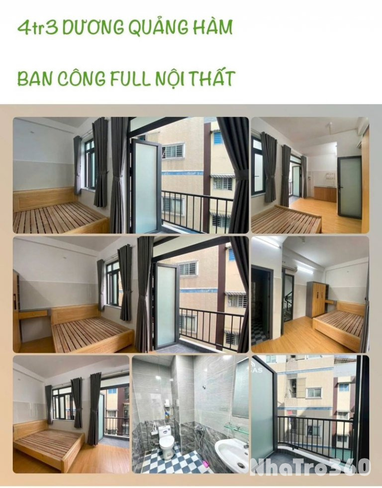 Các căn hộ đầy đủ nội thất tiện nghi