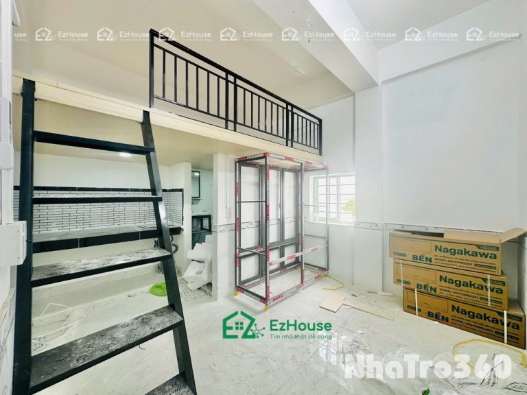 Trọ gác cao mới xây_thang máy_cửa vân ở CV Phú Lam