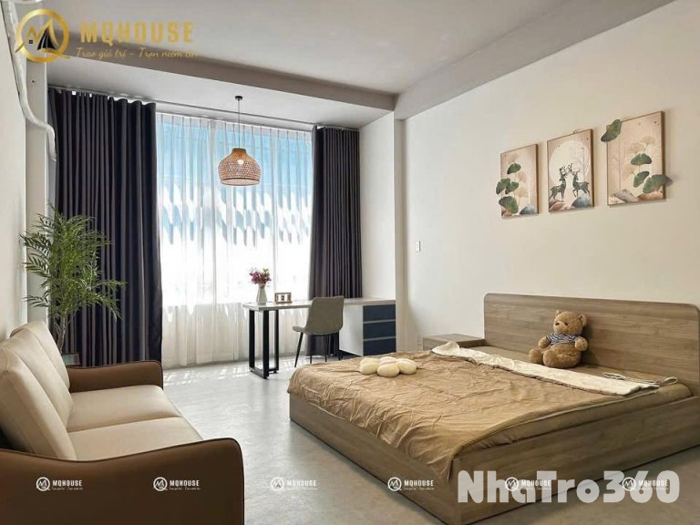 Cho thuê căn hộ 40m2 có BC gần CV Lê Thị Riêng