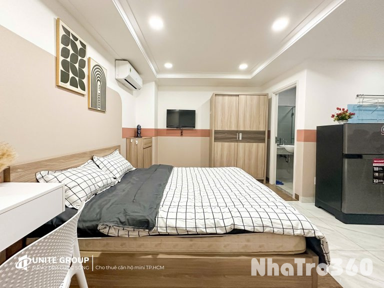 CĂN HỘ CHO THUÊ STUDIO TÁCH BẾP VỪA HOÀN THÀNH TẠI Q10 GẦN CÔNG TRƯỜNG DÂN CHỦ