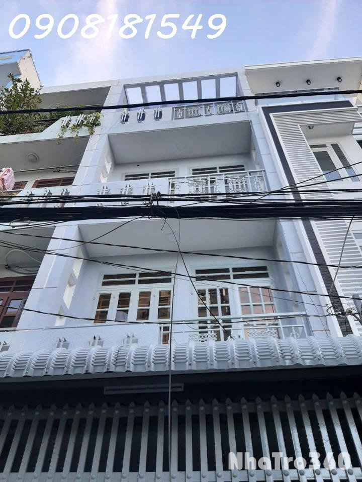 Chính chủ cho thuê nhà nguyên căn 4x15, 1 trệt- 3 lầu, Huỳnh Văn Nghệ - P. 12- Quận Gò Vấp