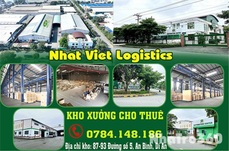 CHO THUÊ KHO TỪ 50m², 100m², 1000m² TẠI KHU CÔNG NGHIỆP SÓNG THẦN 2, BÌNH DƯƠNG..