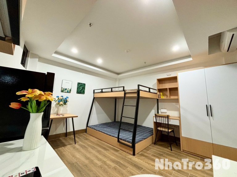 Căn hộ giường tầng full nội thất ngay Lăng Cha Cả