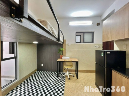 CĂN HỘ CÓ GÁC FULL NỘI THẤT - GẦN CV GIA ĐÌNH