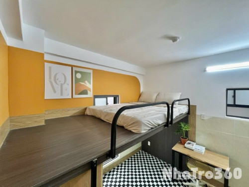 CĂN HỘ CÓ GÁC FULL NỘI THẤT - GẦN CV GIA ĐÌNH