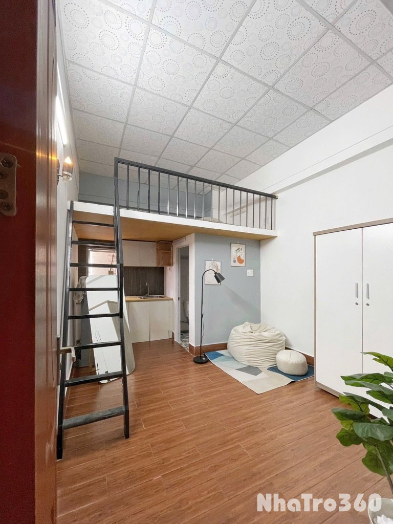 Duplex gác cao cửa sổ 35m2 ngay xô viết nghệ tĩnh