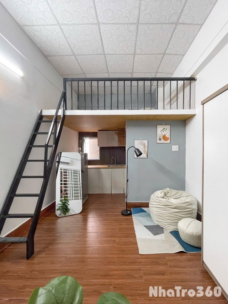 Duplex gác cao cửa sổ 35m2 ngay xô viết nghệ tĩnh