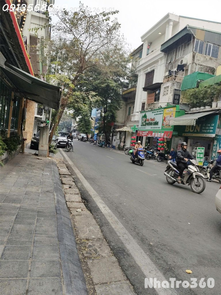 Cho thuê mặt phố Ngô Thì Nhậm 120m, 3 tầng, mặt tiền 7m, vỉa hè 15m,110 tr/th Hai Bà Trưng.
