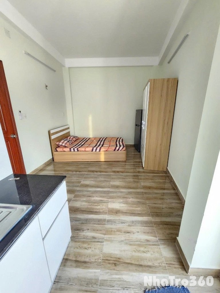 Studio full nội thất ban công to siêu thoáng