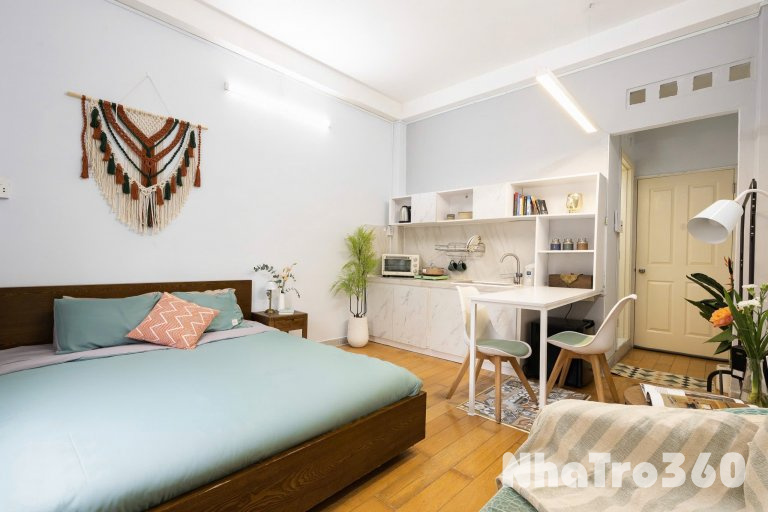 🏠Cho thuê căn hộ Studio Cửa sổ trời Q1 gần vòng xoay Điện Biên Phủ, cầu Thị Nghè