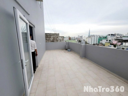 Studio full nội thất ban công to siêu thoáng