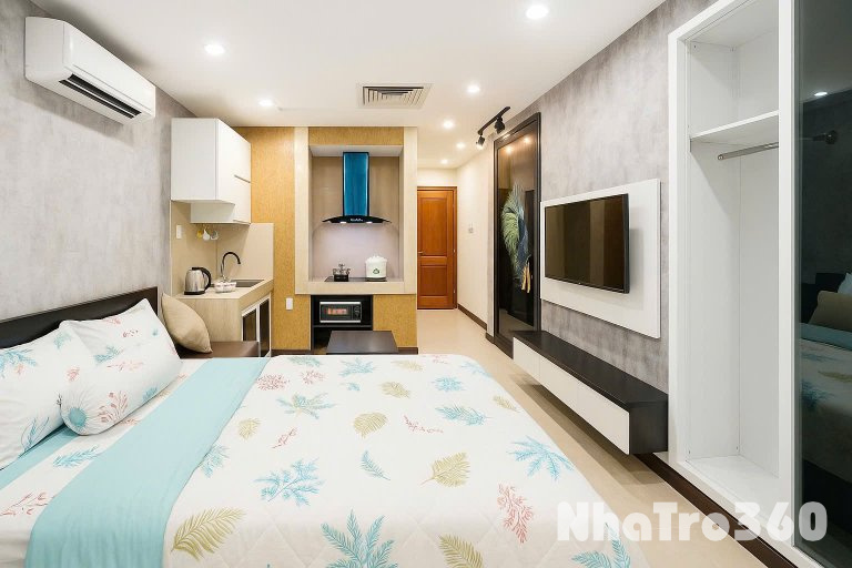 Cho thuê căn hộ Q1, đường Nguyễn Cảnh Chân, gần cầu Nguyễn Văn Cừ, Công Viên 23/9, ĐH Văn Lang