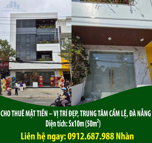 CHO THUÊ MẶT TIỀN – VỊ TRÍ ĐẸP, TRUNG TÂM CẨM LỆ, ĐÀ NẴNG