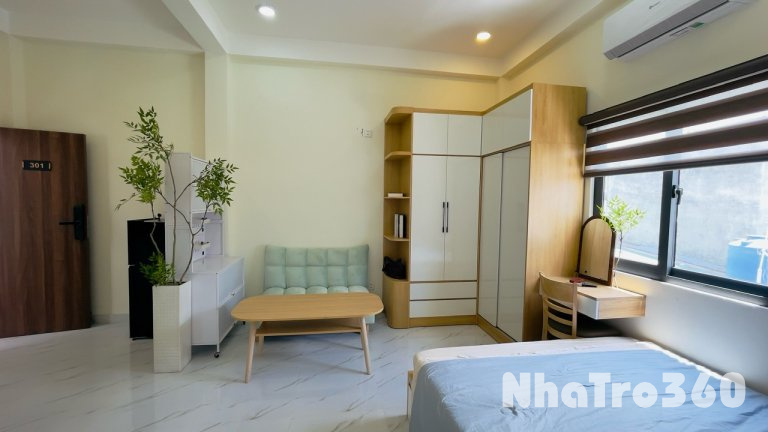CHO THUÊ CĂN HỘ STUDIO FULL NỘI THẤT CỬA SỔ TRỜI