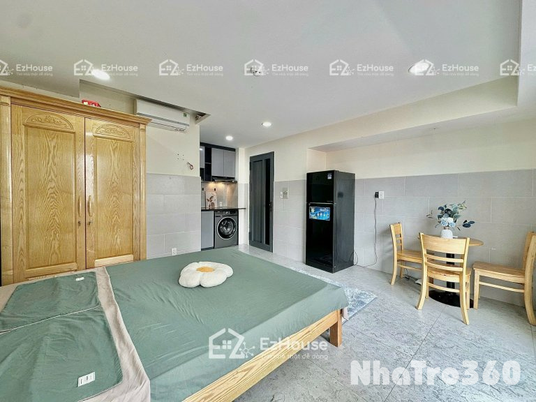 CHO THUÊ CĂN HỘ STUDIO NỘI THẤT ĐẸP CỬA SỔ THOÁNG MÁT GẦN SÂN BAY