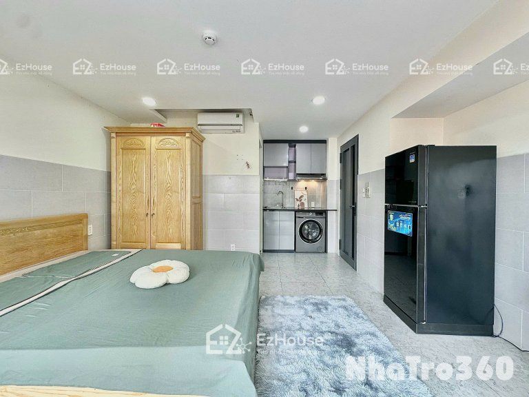 CHO THUÊ CĂN HỘ STUDIO NỘI THẤT ĐẸP CỬA SỔ THOÁNG MÁT GẦN SÂN BAY