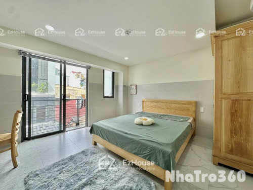 CHO THUÊ CĂN HỘ STUDIO NỘI THẤT ĐẸP CỬA SỔ THOÁNG MÁT GẦN SÂN BAY