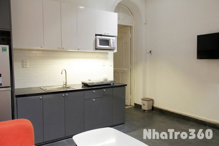 Cho thuê căn hộ 1PN, Q4, đường Khánh Hội, gần Cầu Ông Lãnh, Cầu Kênh Tẻ, Công Viên Khánh Hội