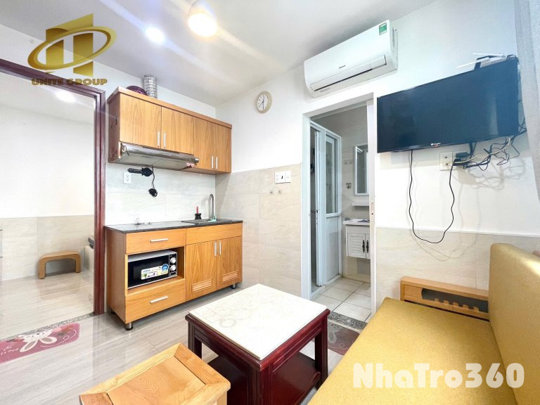 Cho thuê căn hộ 1PN, Q4, đường Bến Vân Đồn, gần Đại Học Luật, cầu Calmette, chợ Xóm Chiếu