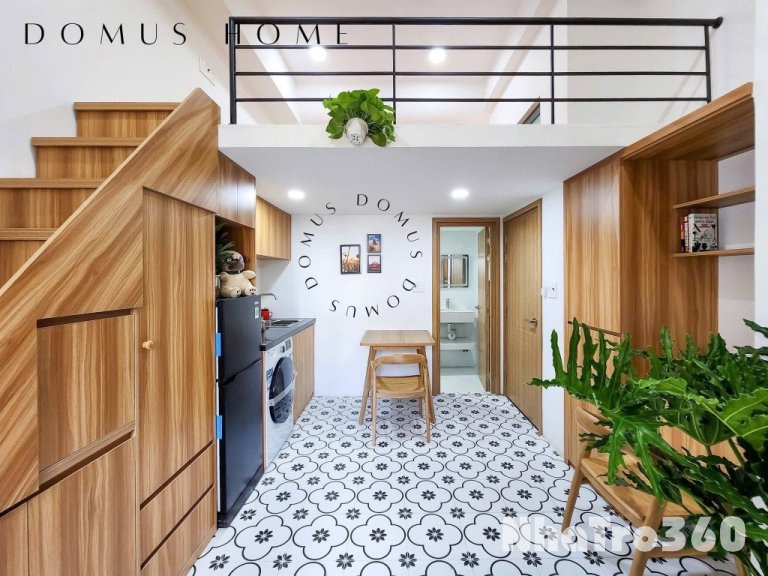 Cho thuê phòng có gác ngay trần xuân soạn full nt